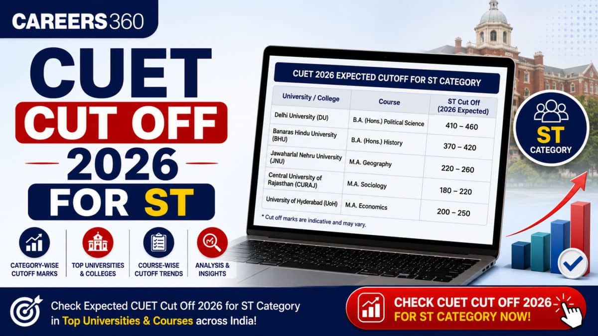 CUET Cutoff 2026 for ST Category: Check Expected Cutoff Marks For DU Colleges